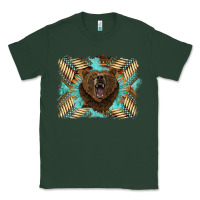 Sports Green bear native American background Classic Tee - BarkalooDesign