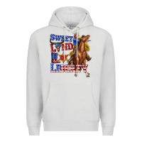 Dove Grey western sweet land of liberty 4th july billie wilder Premium Hoodie - texasbilliewilder