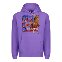 Purple western sweet land of liberty 4th july billie wilder Premium Hoodie - texasbilliewilder