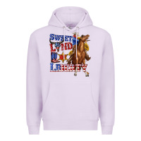 Lilac western sweet land of liberty 4th july billie wilder Premium Hoodie - texasbilliewilder