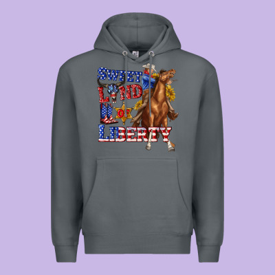 Western Sweet Land Of Liberty 4th July Billie Wilder Premium Hoodie Designed By Texasbilliewilder