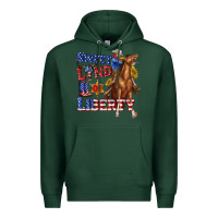 Sports Green western sweet land of liberty 4th july billie wilder Premium Hoodie - texasbilliewilder