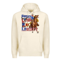 Tofu western sweet land of liberty 4th july billie wilder Premium Hoodie - texasbilliewilder