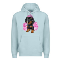 Blue Mist balerina dachshund with tutu Premium Hoodie - RanaPortraitStore