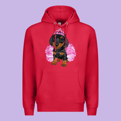 Balerina Dachshund With Tutu Premium Hoodie Designed By Ranaportraitstore