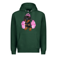 Sports Green balerina dachshund with tutu Premium Hoodie - RanaPortraitStore