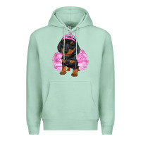 Seafoam balerina dachshund with tutu Premium Hoodie - RanaPortraitStore