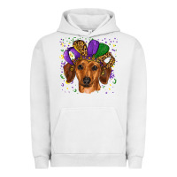 Mardi Gras Hat Dachshund Urban Hoodie | Teevron