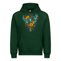 Forest Green gemstone cross Urban Hoodie - Zillion Design Studio