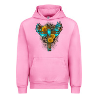 Fuchsia Pink gemstone cross Urban Hoodie - Zillion Design Studio