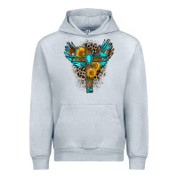 Heather Grey gemstone cross Urban Hoodie - Zillion Design Studio