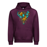 Mauve Wine gemstone cross Urban Hoodie - Zillion Design Studio