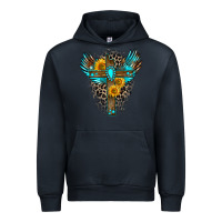 Navy gemstone cross Urban Hoodie - Zillion Design Studio