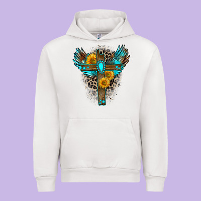 Urban Hoodie gemstone cross