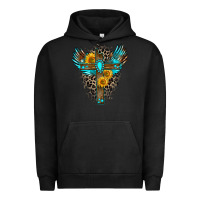 Pigment Black gemstone cross Urban Hoodie - Zillion Design Studio