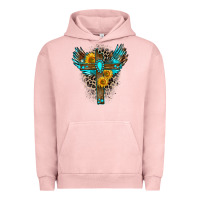 Pigment Salmon gemstone cross Urban Hoodie - Zillion Design Studio