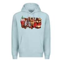 Blue Mist hot chocolate coffee cups Premium Hoodie - Zillion Design Studio