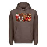 Coffee hot chocolate coffee cups Premium Hoodie - Zillion Design Studio