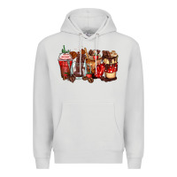 Dove Grey hot chocolate coffee cups Premium Hoodie - Zillion Design Studio