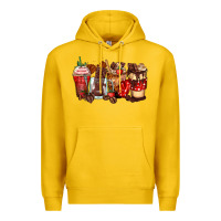 Lemon hot chocolate coffee cups Premium Hoodie - Zillion Design Studio