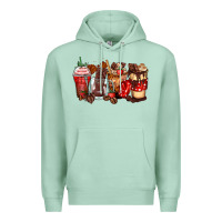 Seafoam hot chocolate coffee cups Premium Hoodie - Zillion Design Studio