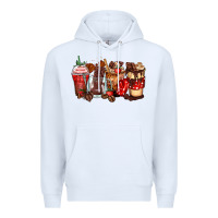 White hot chocolate coffee cups Premium Hoodie - Zillion Design Studio