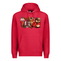Cardinal hot chocolate coffee cups Premium Hoodie - Zillion Design Studio