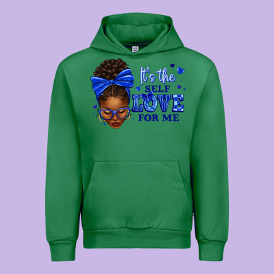 Urban Hoodie sorority colors it's the self love for me afro wom