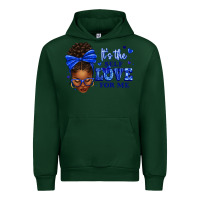Forest Green sorority colors it's the self love for me afro wom Urban Hoodie - texasbilliewilder