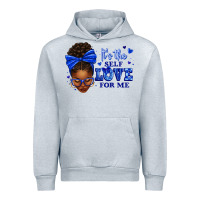 Heather Grey sorority colors it's the self love for me afro wom Urban Hoodie - texasbilliewilder
