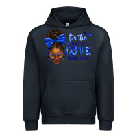 Navy sorority colors it's the self love for me afro wom Urban Hoodie - texasbilliewilder