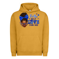 Pigment Peanut Butter sorority colors it's the self love for me afro wom Urban Hoodie - texasbilliewilder