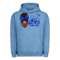 Pigment Pebble Blue sorority colors it's the self love for me afro wom Urban Hoodie - texasbilliewilder