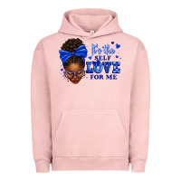 Pigment Salmon sorority colors it's the self love for me afro wom Urban Hoodie - texasbilliewilder