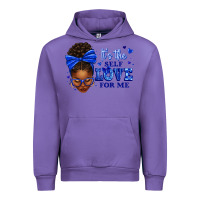 Tulip sorority colors it's the self love for me afro wom Urban Hoodie - texasbilliewilder