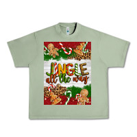 Oil Green Christmas Jingle All The Way Urban Heavy Tee - Artiststas