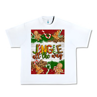 White Christmas Jingle All The Way Urban Heavy Tee - Artiststas