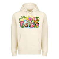 Tofu beach summer coffee cups Premium Hoodie - Zillion Design Studio