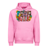Fuchsia Pink farm babe Urban Hoodie - Zillion Design Studio