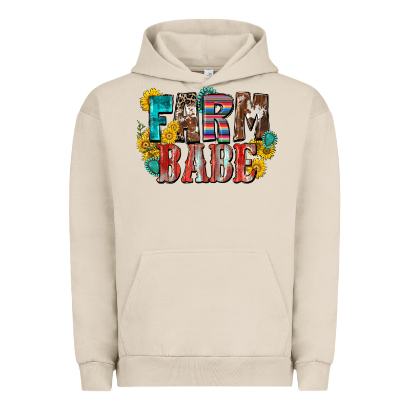 Farm Babe Urban Hoodie by Zillion Design Studio | Teevron