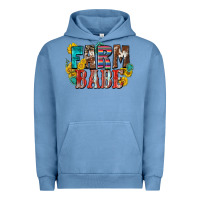 Pigment Pebble Blue farm babe Urban Hoodie - Zillion Design Studio