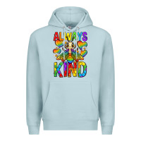 Blue Mist always bee kind pride lgbtq Premium Hoodie - texasbilliewilder
