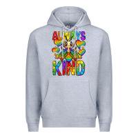Heather Grey always bee kind pride lgbtq Premium Hoodie - texasbilliewilder