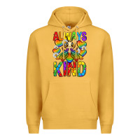 Mustard always bee kind pride lgbtq Premium Hoodie - texasbilliewilder