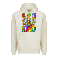 Oatmeal Heather always bee kind pride lgbtq Premium Hoodie - texasbilliewilder