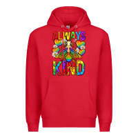 Red always bee kind pride lgbtq Premium Hoodie - texasbilliewilder