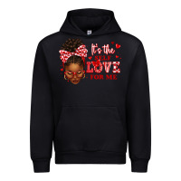 Black sorority colors red and white it's the self love f Urban Hoodie - texasbilliewilder