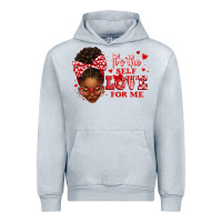 Heather Grey sorority colors red and white it's the self love f Urban Hoodie - texasbilliewilder