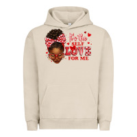 Pigment French Oak sorority colors red and white it's the self love f Urban Hoodie - texasbilliewilder
