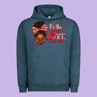 Urban Hoodie sorority colors red and white it's the self love f